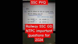 SSC GD railway NTPC important questions 👨‍✈️🎯🎯sad sond trending 👍🎯 [upl. by Kelwin]