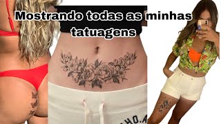 Mostrando todas minhas tatuagens [upl. by Gilman]