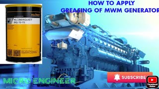 How to Apply Greasing Of MWM Generator  কিভাবে MWM জেনারেটরের গ্রীসিং প্রয়োগ করবেন [upl. by Marybelle]