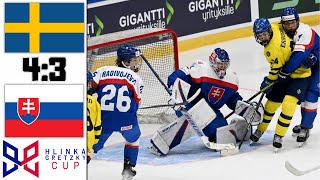 SWEDEN VS SLOVAKIA HLINKA GRETZKY CUP 2024 [upl. by Deraj]