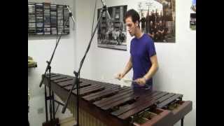 Bach Cello Suite 3 Prelude performed on marimba [upl. by Ahsinyd]