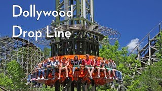 Tower Rides Drop Line at Dollywood 2017 Funtime [upl. by Tehr]