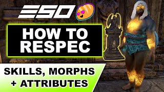 ESO How to Respec Skills Morphs  Attributes under 3 mins [upl. by Eberly360]