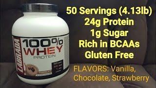 100 Whey Protein Supplement Review  First Impressions  LABRADA Nutrition [upl. by Norod475]