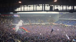 Arminia Bielefeld Hymne Wir sind die besten Fans der Welt Aufstieg 2Liga SchücoArena 2015 [upl. by Mcnelly]