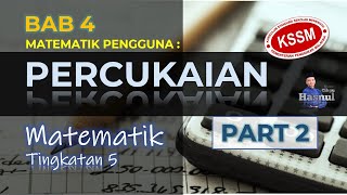 Part 2 Matematik Tingkatan 5 Bab 4  Matematik Pengguna  Percukaian KSSM  Pengiraan Cukai [upl. by Herahab593]