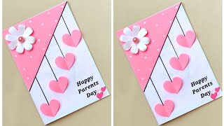 Parents day card making handmadeEasy and Beautiful Card for Parents dayDIY Card for Parents day [upl. by Gowon628]