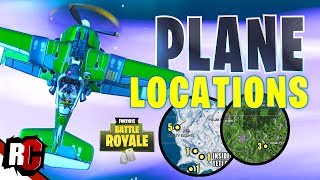 Fortnite  All PLANE Spawn Locations quotX4 Stormwingquot Season 7 Map in the description [upl. by Ellinej349]