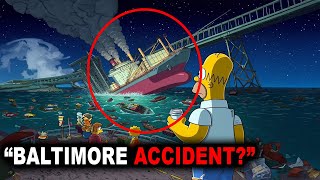 You Wont Believe This The Simpsons Predicted the Baltimore Cargo Ship Crash [upl. by Aisekal]