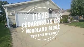 11979 Cedarbrook Dr Woodland Ridge Community South Lyon Michigan [upl. by Earas]