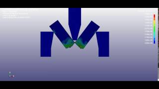 Charpy impact test simulation using LSDYNA [upl. by Yeclek]