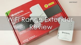 Increase WiFi Coverage  Range DIGISOL DGWR3001N WiFi Repeater Review [upl. by Arbmahs]