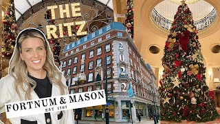 INSIDE THE RITZ AND FORTNUM amp MASON AT CHRISTMAS  Vlogmas 2022 [upl. by Rorry]