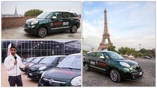 Fiat 500L 16 turbodiesel Living prova consumi TorinoParigi con 50 euro  Bosch Diesel Challenge [upl. by Olpe419]