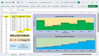 Histogramas Polígonos de Frecuencias y Ojiva con Excel  Fácil y Didáctico [upl. by Kaya]