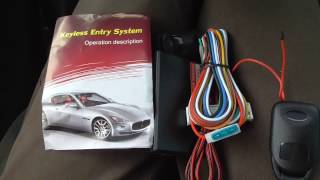 Car Keyless Entry System Components Manual Partial Test [upl. by Norvall]