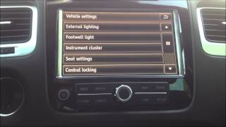 How To VW Touareg Speed Warning Activate and Deactivate [upl. by Haye]