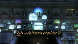 Passing a 90 Barter Skill Check to get lots of Bottlecaps from the Think Tanks  Fallout NV [upl. by Nylesaj]