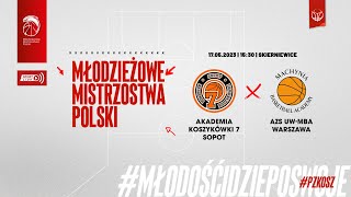 Akademia Koszykówki 7 Sopot  AZS UWMBA Warszawa Finał MMP U15 Mężczyzn [upl. by Pierce74]