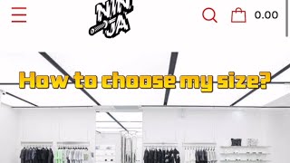 How to choose clothing size on Ninjahype How does clothing fits [upl. by Haliak]