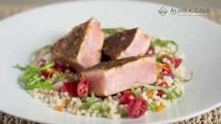 Seared Moroccan Spiced Albacore Tuna Recipe [upl. by Dempster]