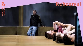 Rehearsal The Hole with choreographer Ohad Naharin NDT 1  The Hole [upl. by Cullin]