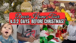 Real Mom Life Vlog  Christmas Decor Home Tour  Around the House Getting Ready For Christmas [upl. by Azpurua671]