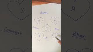 jinka Naam s a m p r se shuru hota haishortvideos viralvideos love letter drawing art [upl. by Llednav242]