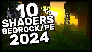 👉💫 NUEVO Top 10 MEJORES SHADERS Para MINECRAFT PE 120 Bedrock [upl. by Gaddi325]