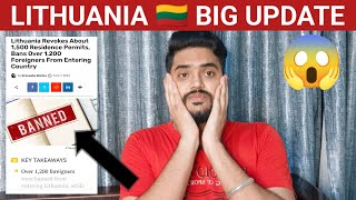 LITHUANIA 🇱🇹 WORK VISA amp VISA APPOINTMENTS BIG UPDATE  42 COMPANIES BLACK LISTED  LITHUANIA VISA [upl. by Arrimat26]