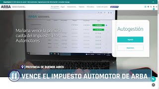 Vence el impuesto automotor de ARBA [upl. by Bledsoe]