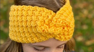 Easy Crochet Headband Tutorial Stirnband Ganz Einfach Häkeln [upl. by Wachter]