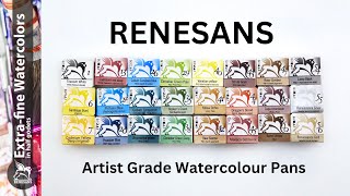 Renesans ExtraFine Watercolour Pans [upl. by Rebeca]