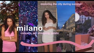 italy vlog  milan rome concerts shopping and gelato 💌 [upl. by Ardnasyl]