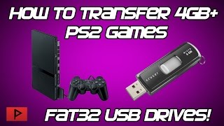 How To Copy Large 4GB PS2 Games to FAT32 USB Drive Tutorial [upl. by Nolrah]