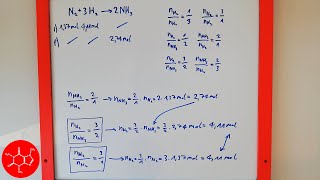 Stechiometria equazione chimica rapporti di combinazione tra moli e coefficienti stechiometrici [upl. by Trilbi]