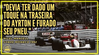 quotParecia um ônibusquot  Mansell sobre Senna em Mônaco 1992 [upl. by Dulce155]