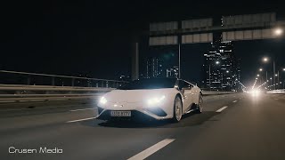 Huracan Evo RWD 6102  Seoul Night Drive Cinematic 4K [upl. by Ettenav]