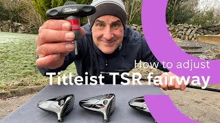 How to adjust your Titleist TSR fairway wood [upl. by Notwal]