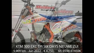 KTM 300 EXC TPI SIX DAYS NIEUWE ZUIGER [upl. by Ander]