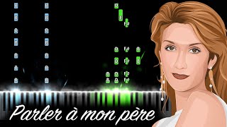 Céline Dion  Parler à mon père Piano Tutorial [upl. by Nalyd352]