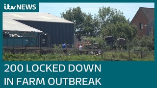 Covid19 Dozens contract coronavirus after outbreak on Herefordshire farm  ITV News [upl. by Nylhtac613]