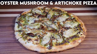 Delicious Oyster Mushroom amp Artichoke Heart Pizza [upl. by Sheridan469]