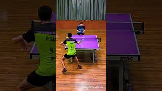 Table Tennis Good Point Topspin down the line [upl. by Assiralc41]