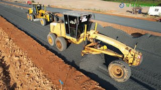 Wonderful Liugong Motor Grader Spreading Gravel Techniques Foundation Activities Building Roads [upl. by Lingwood]