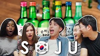 ESTRANGEIROS EXPERIMENTAM SOJU COREIA DO SUL [upl. by Mersey]