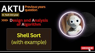 3 Shell sortwith example DAA AKTU Previous years questionbrevilearning [upl. by Maurizio260]