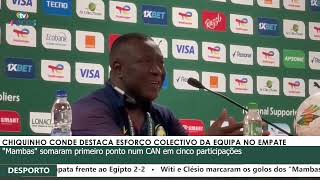 CHIQUINHO CONDE DESTACA ESFORÇO COLECTIVO DA EQUIPA NO EMPATE [upl. by Atteirneh429]