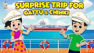 Surprise Trip for Gattu and Chinki  English Moral Stories  English Animated  English Cartoon [upl. by Ecydnarb]