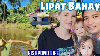 Filipino and Polish Couple Move to a Kubo at a Fishpond with Two Little Daughters [upl. by Yud426]